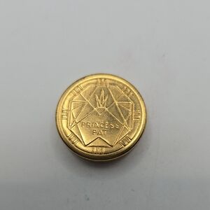 Vintage Princess Pat Gold Compact With Rouge!